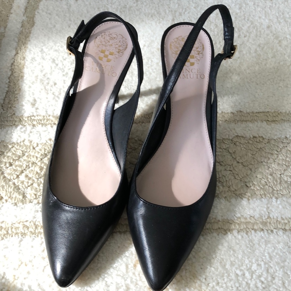 Vince Camuto Black Slingbacks